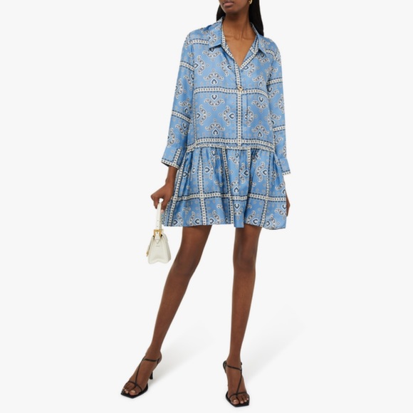 SANDRO Chloe Printed Paisley Dress - Picture 2 of 10